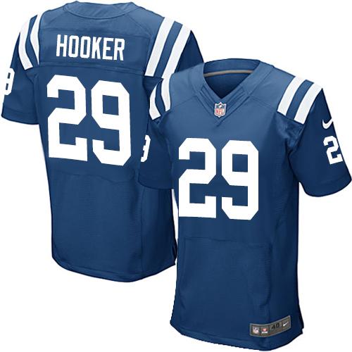 Nike Colts #29 Malik Hooker Royal Blue Team Color Men's Stitched NFL Elite Jersey - Click Image to Close